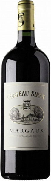 Вино Chateau Siran, Margaux AOC Cru Bourgeois, 2015, 1.5 л