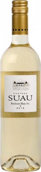 Вино Chateau Suau, Bordeaux AOC Blanc Sec, 2016