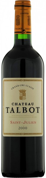 Вино Chateau Talbot, St-Julien AOC 4-me Grand Cru Classe, 2000