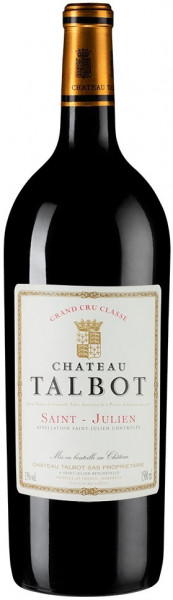 Вино Chateau Talbot, St-Julien AOC 4-me Grand Cru Classe, 2002, 1.5 л