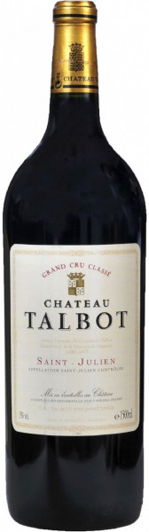 Вино Chateau Talbot, St-Julien AOC 4-me Grand Cru Classe, 2013, 1.5 л
