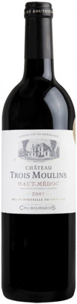 Вино Chateau Trois Moulins Cru Bourgeois, Haut-Medoc AOC 2007