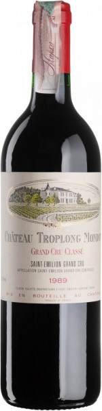 Вино Chateau Troplong Mondot, 1989