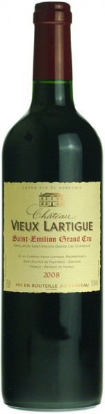 Вино Chateau Vieux Lartigue, Saint-Emilion Grand Cru AOC, 2008