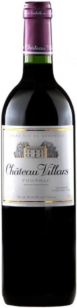 Вино Chateau Villars,  Fronsac AOC, 2008