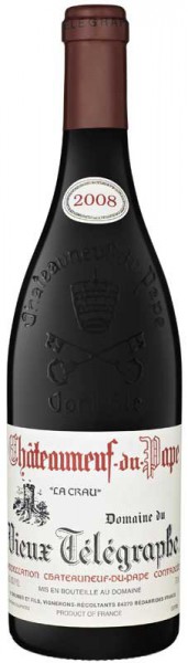 Вино Chateauneuf-du-Pape AOC Vieux Telegraphe "La Crau", 2008