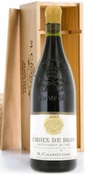 Вино Chateauneuf-du-Pape "Croix de Bois" AOC 2007, gift box, 1.5 л