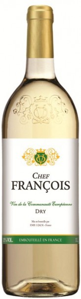 Вино "Chef Francois" Blanc Dry, 1 л