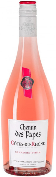 Вино "Chemin des Papes" Rose, Cotes du Rhone AOC, 2020