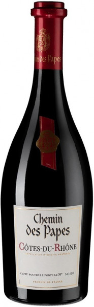 Вино "Chemin des Papes" Rouge, Cotes du Rhone AOC, 2019