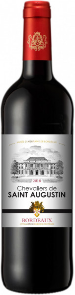 Вино "Chevaliers de Saint Augustin" Rouge, Bordeaux AOP, 2018