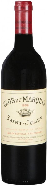 Вино "Clos du Marquis", 1989