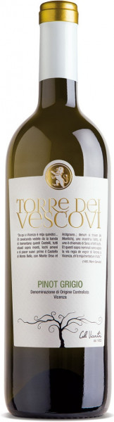 Вино Colli Vicentini, "Torre dei Vescovi" Pinot Grigio, Vicenza DOC