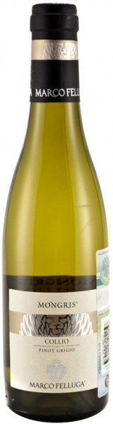 Вино Collio Pinot Grigio "Mongris" DOC, 2012, 0.375 л