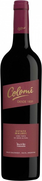 Вино "Colome" Estate Malbec, 2013