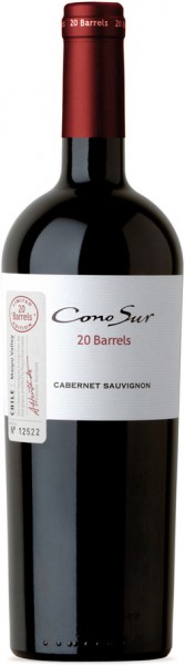 Вино Cono Sur 20 Barrels Cabernet Sauvignon Limited Edition Colchagua Valley DO 2007
