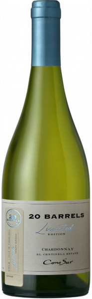 Вино Cono Sur, "20 Barrels" Chardonnay, Limited Edition, Casablanca Valley DO, 2021