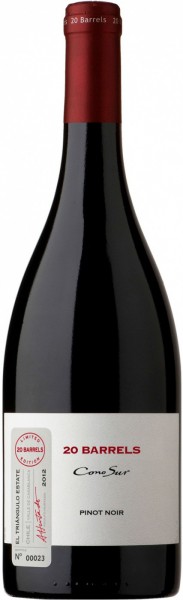 Вино Cono Sur, "20 Barrels" Pinot Noir, Limited Edition, Casablanca Valley DO, 2012