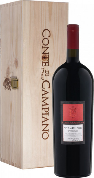 Вино "Conte di Campiano" Appassimento, Puglia IGT, 2015, wooden box, 1.5 л