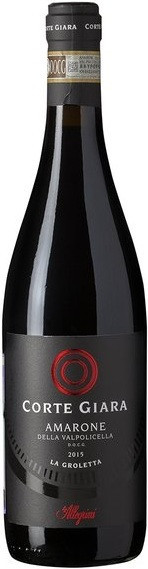 Вино Corte Giara, Amarone della Valpolicella "La Groletta" DOC, 2015, 0.375 л