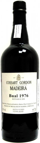 Вино Cossart Gordon, Bual, 1976