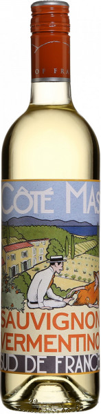 Вино "Cote Mas" Sauvignon-Vermentino, Pays d'Oc IGP, 2022