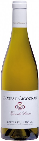 Вино Cotes du Rhone AOC, "Vigne du Prieure" Blanc, Chateau Gigognan, 2011
