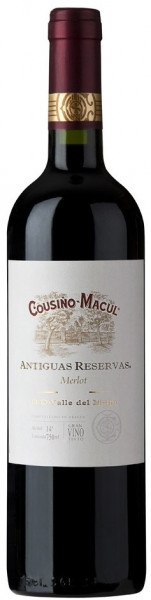 Вино Cousino-Macul, "Antiguas Reservas" Merlot, Maipo Valley, 2017