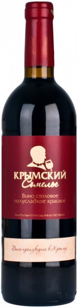 Вино "Crimean Sommelier" Red Semy-Sweet
