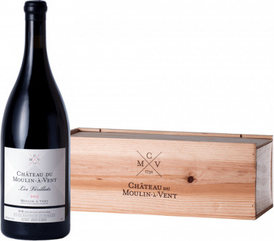 Вино "Croix des Verillats", Moulin-a-Vent AOC, 2015, wooden box, 1.5 л