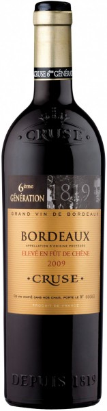 Вино Cruse, "6-eme generation" Eleve en Fut de Chene, Bordeaux AOP