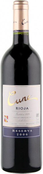 Вино Cune Reserva, Rioja, 2006, 0.375 л