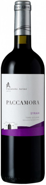 Вино Curatolo Arini, "Paccamora" Syrah, Terre Siciliane IGP, 2017