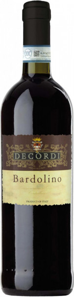 Вино "Decordi" Bardolino DOC, 2016