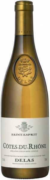 Вино Delas Freres, Cotes du Rhone "Saint-Esprit" Blanc AOC, 2013, 0.375 л
