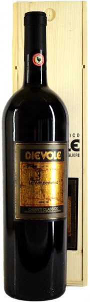 Вино Dievole, La Vendemmia, Chianti Classico DOCG, wooden box, 1.5 л
