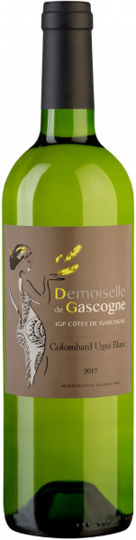 Вино "Domain de Menard", Demoiselle de Gascogne Colombard Ugni Blanc, Cotes de Gascogne IGP, 2017