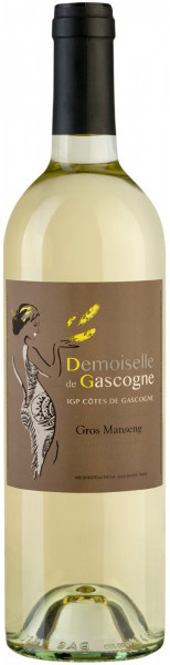 Вино "Domain de Menard", Demoiselle de Gascogne Gros Manseng, Cotes de Gascogne IGP, 2018