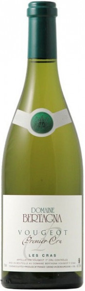Вино Domaine Bertagna, Vougeot Blanc 1-er Cru "Les Cras", 2013