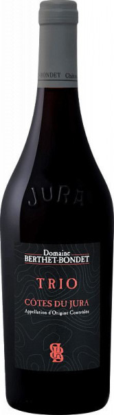 Вино Domaine Berthet-Bondet, "Trio", Cotes du Jura AOC, 2017
