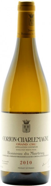 Вино Domaine Bonneau du Martray, Corton-Charlemagne Grand Cru, 2010, 1.5 л