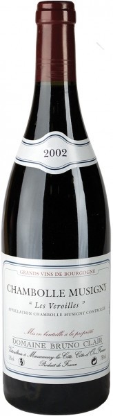 Вино Domaine Bruno Clair Chambolle-Musigny Les Veroilles 2002