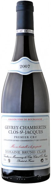 Вино Domaine Bruno Clair, "Clos-St-Jacques", Gevrey-Chambertin 1-er Cru AOC, 2007, 1.5 л