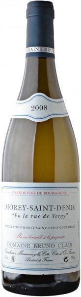Вино Domaine Bruno Clair, "En la rue de Vergy" Blanc, Morey-Saint-Denis AOC, 2008