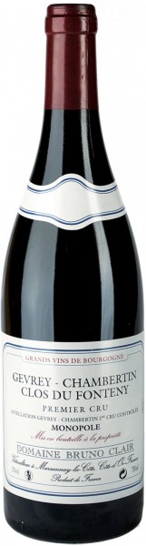 Вино Domaine Bruno Clair, Gevrey-Chambertin Premier Cru "Clos du Fonteny", 2010