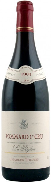 Вино Domaine Charles Thomas, Pommard Premier Cru "La Refene", 1999