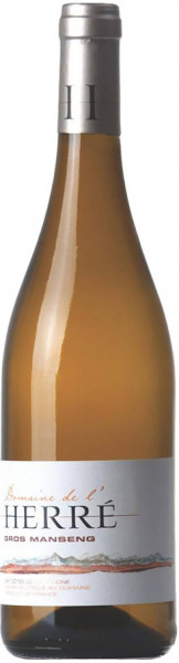 Вино Domaine de l'Herre, Gros Manseng, Cotes de Gascogne IGP, 2021