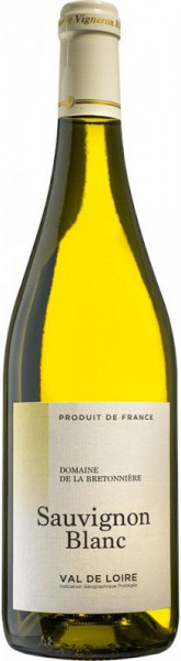 Вино Domaine de La Bretonniere, Sauvignon Blanc, Val de Loire IGP, 2021