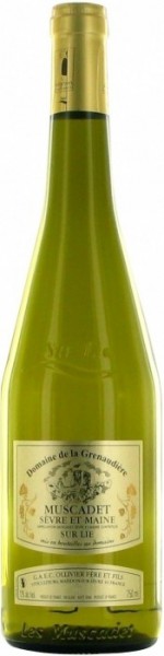 Вино Domaine de la Grenaudiere, Muscadet de Sevre et Maine AOC "Sur Lie", 2013