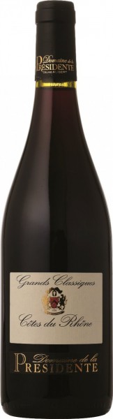 Вино Domaine de la Presidente, "Grands Classique" Rouge, Cotes du Rhone AOC, 2011